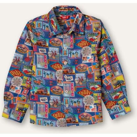 Oilily Bas Blouse- maat116/6yr Ultramarine