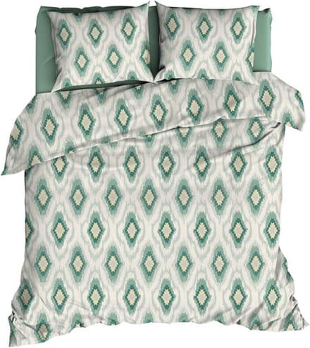 Romanette Ottoman Dekbedovertrek - Extra breed - 260x200/220 cm - Green