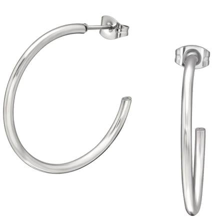 CS Joy - Oorringen 30 mm - Chirurgisch staal - stud / vlinder sluiting