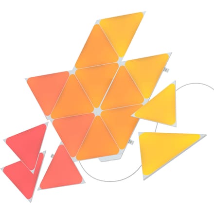 Nanoleaf Shapes Triangles Starterkit - Slimme Verlichting - 15 LED/RGB Panelen - Siri, Google, Alexa