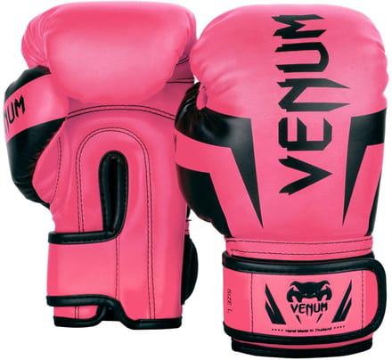Venum Elite Kids Bokshandschoenen Roze Zwart - 4 OZ