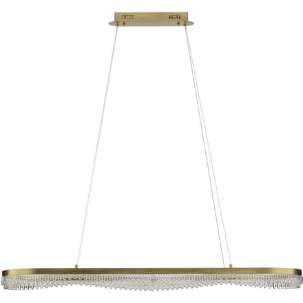 Milagro Lighting LED hanglamp Preciosa, goud, metaal, lengte 120 cm