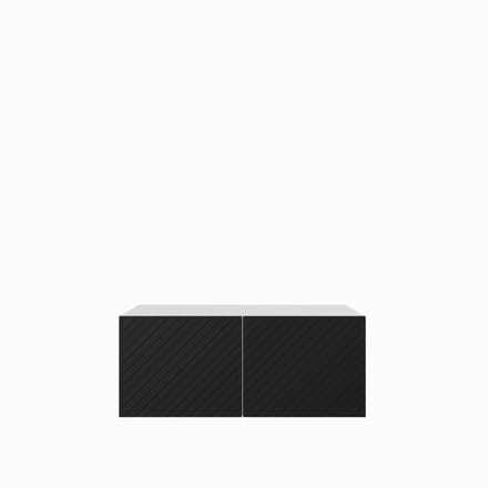 TV-kast Kaja 1x100 cm (wit + zwart)