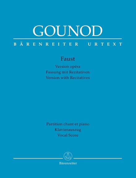 Klavierauszug Faust Opera in Vijf Akten Urtexteditie