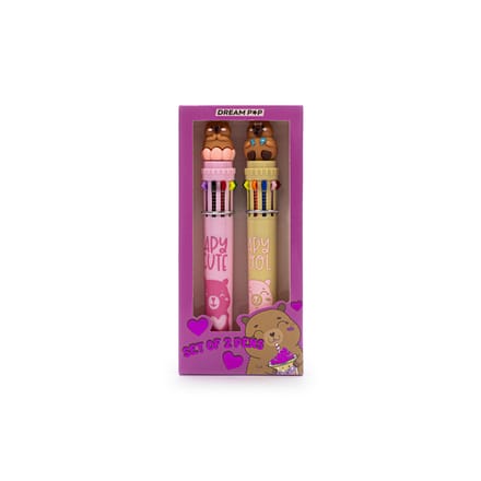 Dream Pop Set Van 2 Multicolor Pennen Capibara