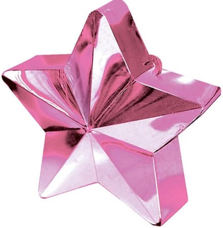 Amscan Ballongewicht Ster 10 Cm Roze