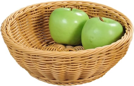 Brood en fruitmand 24 cm bruin - Duurzaam en veelzijdig