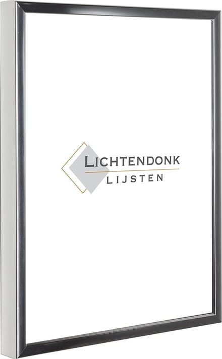 Aluminium Wissellijst 30 x 45 Glans Zilver - Ontspiegeld Glas - Salerno