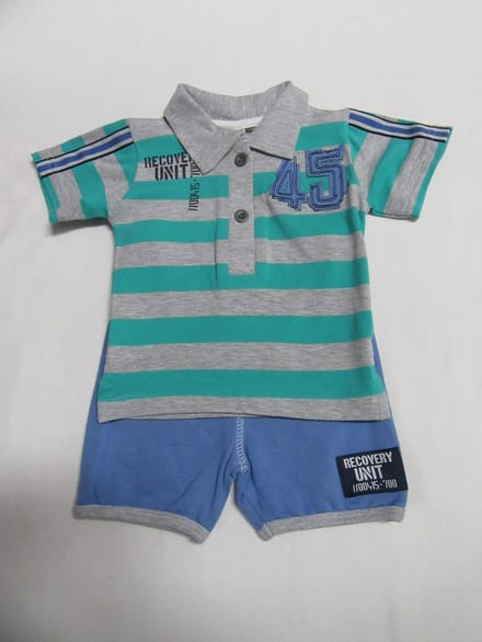 Dirkje , kledingset , jongens , polo+ short unit 45 ,  80 - 12 maand