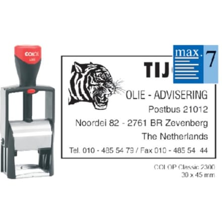 Tekststempel colop heavy duty 2300 classic line Personaliseerbaar