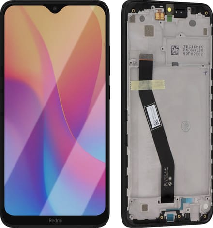 Xiaomi, Scherm + Kader voor Xiaomi Redmi 8A Origineel Service Pack, Zwart
