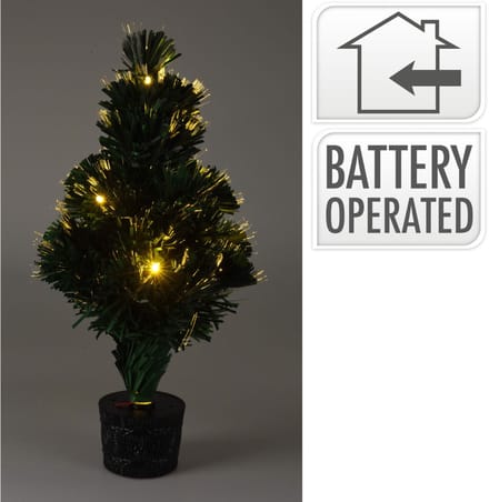 Kerstboom met Verlichting - Fiber Optic - 45 cm - Warm Wit