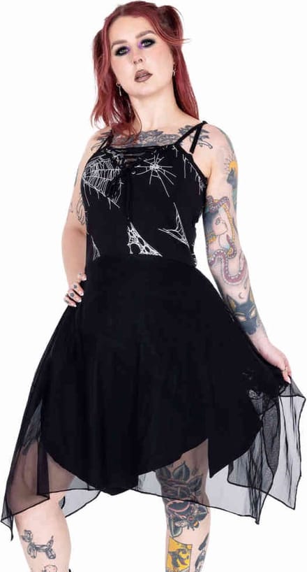 Heartless - Arhana Korte jurk - XL - Zwart