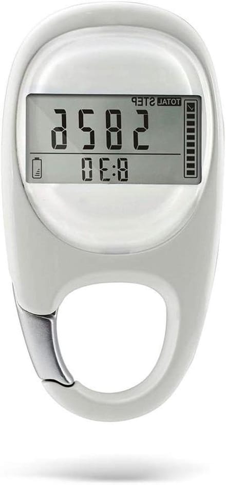 Digitale Stappenteller - Fitness Tracker - Activiteit Meten - 3D Sensor Technologie - 7 Dagen Geheugen - Wit