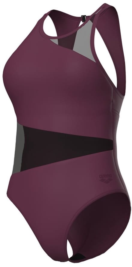 arena dames vent mesh angle badpak paars