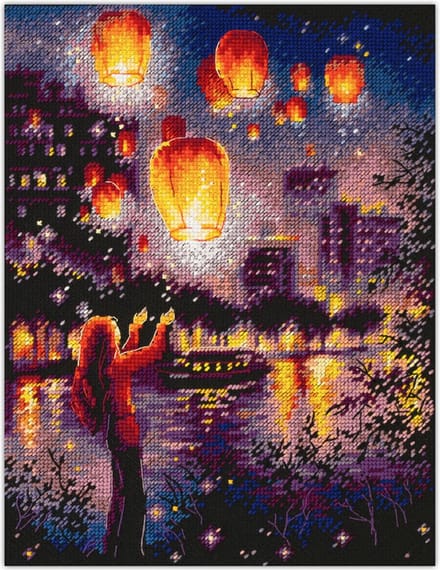 Magic Needle Sky Lanterns borduren (pakket) 550-761