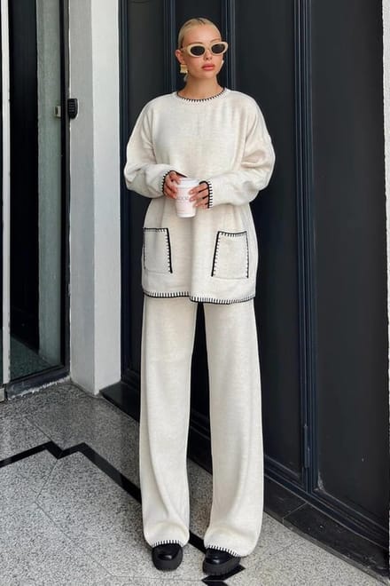 Gebreide Loungesuit Laura / One Size