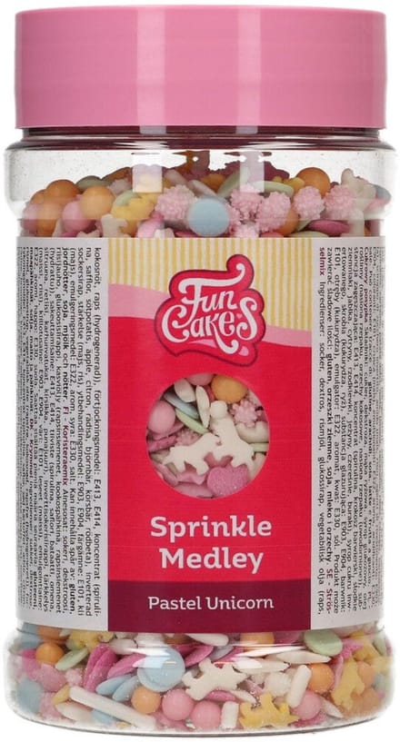 FunCakes Sprinkle Medley - Pastel Unicorn - 180g - Eetbare Taartdecoratie - Eenhoorn