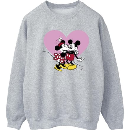Disney Dames/Dames Mickey Mouse Love Languages Sweatshirt (Sportgrijs)