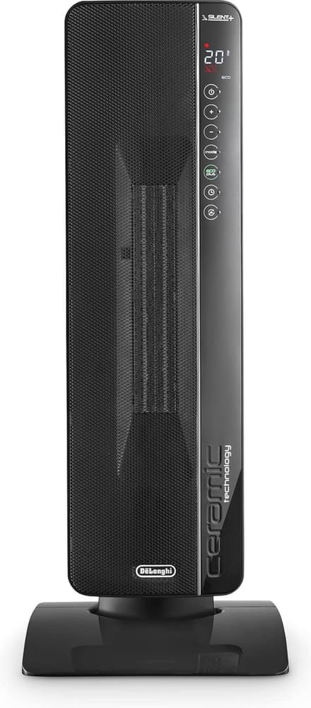 Keramische Kachel met 3 Verwarmingsstanden en Silent Technology - Zwart