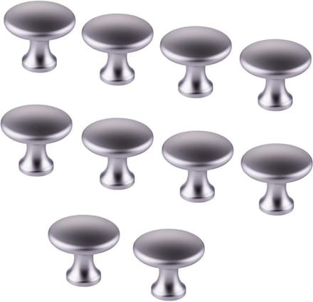 10 stuks SOTECH Meubelknoppen Denise chroom mat Diameter 29 mm Hoogte 25 mm