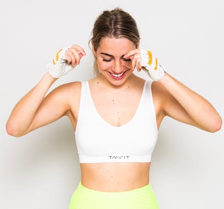 Soft Bra with removable pads - zacht BH met uitneembare pads - M - wit
