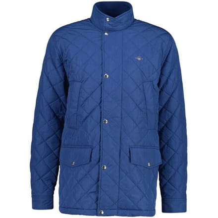 Gant Quilted Windcheater Mid-Length Jacket Vintage Blue / male