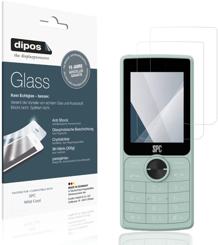 dipos – 2x Pantserfolie geschikt voor SPC Wild Cool | 9H Screenprotector