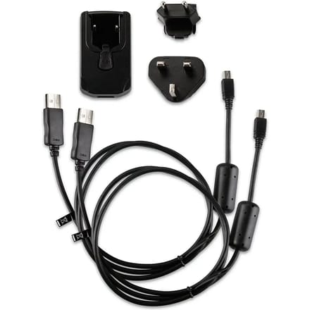 Lader Garmin secteur adaptateurs europe et câbles micro usb/mini usb inclus