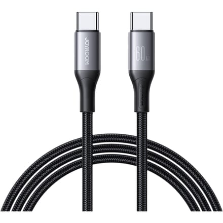 Joyroom 60W USB-C Fast Charging Data Cord Zwart 1m