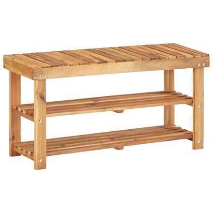 vidaXL - Schoenenrek - 90x32x46 - cm - massief - acaciahout