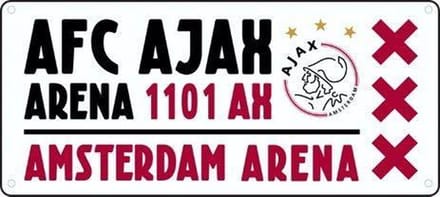 AJAX License Plate Arena