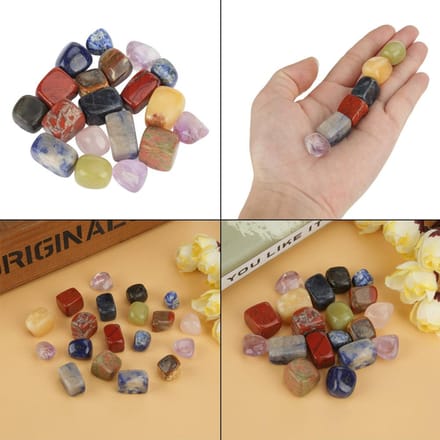 100g Pierre Naturelle Mini Pointe Cristal de Quartz Couleur Mélangée Éclats de Roche Chance Guérison beige