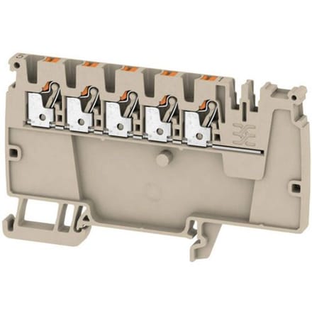 Weidmüller 2503880000 Verdeler-serieklem 5.1 mm Spanveer Grijs 50 stuk(s) Piece