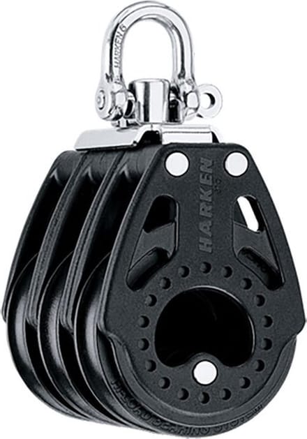 Harken Triple Carbo Block 57 Mm Zwart
