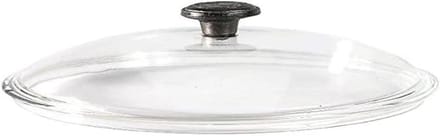 Glazen Deksel - Pan Deksel - Koken - Hittebestendig - 24 cm - Zwart