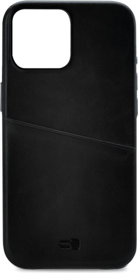 Senza Pure Leather Cover with Card Slot - Geschikt voor Apple iPhone 14 Pro Max - Deep Black