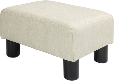 HOMCOM - Voetenbank - Polyester - 40x30x24cm - Beige