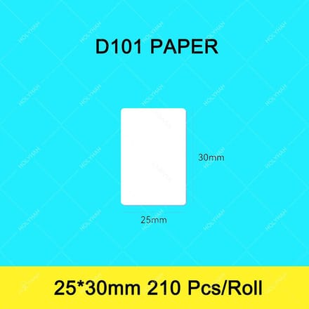 Niimbot - Labels/Etiketten D101 - Wit - 25*30mm - 210 vellen - 1 Rol