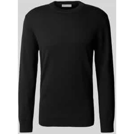 Tom Tailor Denim - Basic gebreide trui van katoen - Maat XXL - Black