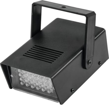EUROLITE LED Disco Strobe White Sound – Compacte LED Stroboscoop – Wit Licht – Muziekgestuurd – Voor Feest en Decoratie