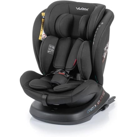 Siege auto - BABYAUTO - Sigma IFix Vivitta - Groupe 0/1/2/3 - 40/150 cm - Isofix + Top tether - Pivotant 360° - Inclinable - Noir