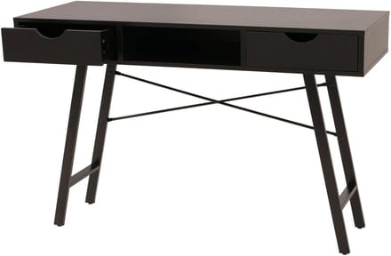 Bureau MCW-E92, kantoortafel computertafel, 3D-structuur 120x60xcm ~ zwart