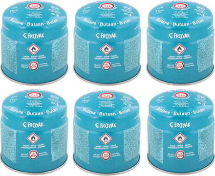 Gasblikje - 6 X 190gram - Butaan