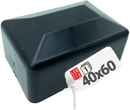 LUN FIX - Post cap - 40x60 mm - zwart - 1 stuk - paalafdekking