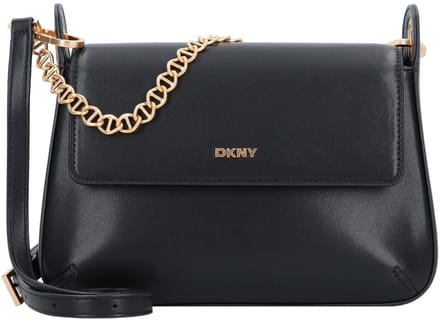 DKNY Belen Schoudertas Leer 26 cm - Dames - black-gold