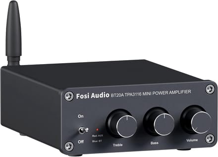 Fosi Audio BT20A - Versterker Stereo HiFi - Bluetooth 5.0 - 100 W x2