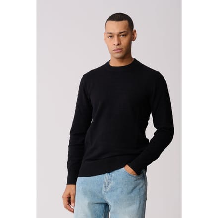 Shoeby Ma-sbfencing Block Knit Black Größe: L | Pullover Outlet | Herren | Schwarz