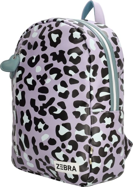 Zebra Trends Panter Rugzak - Lila - Rugtas - Schooltas - Meisjes - Tablet vak - Panter print