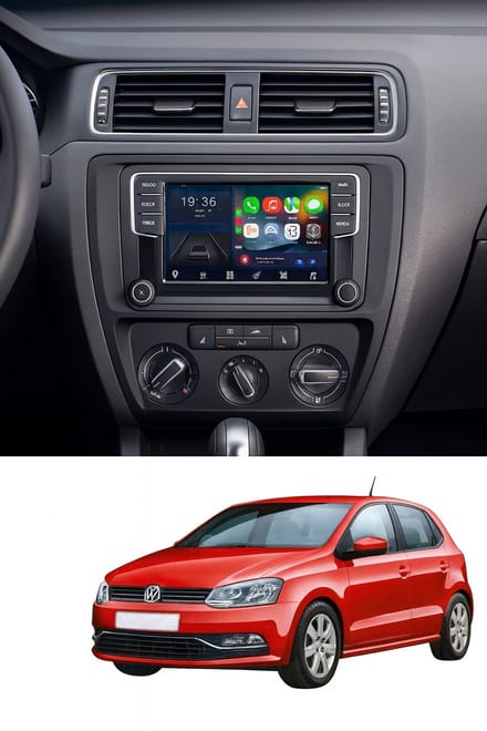 Autoradio 7 inch geschikt voor Seat/Skoda/Volkswagen Android 15 CarPlay/Auto/Wifi/GPS/RDS/DSP/NAV/DAB+